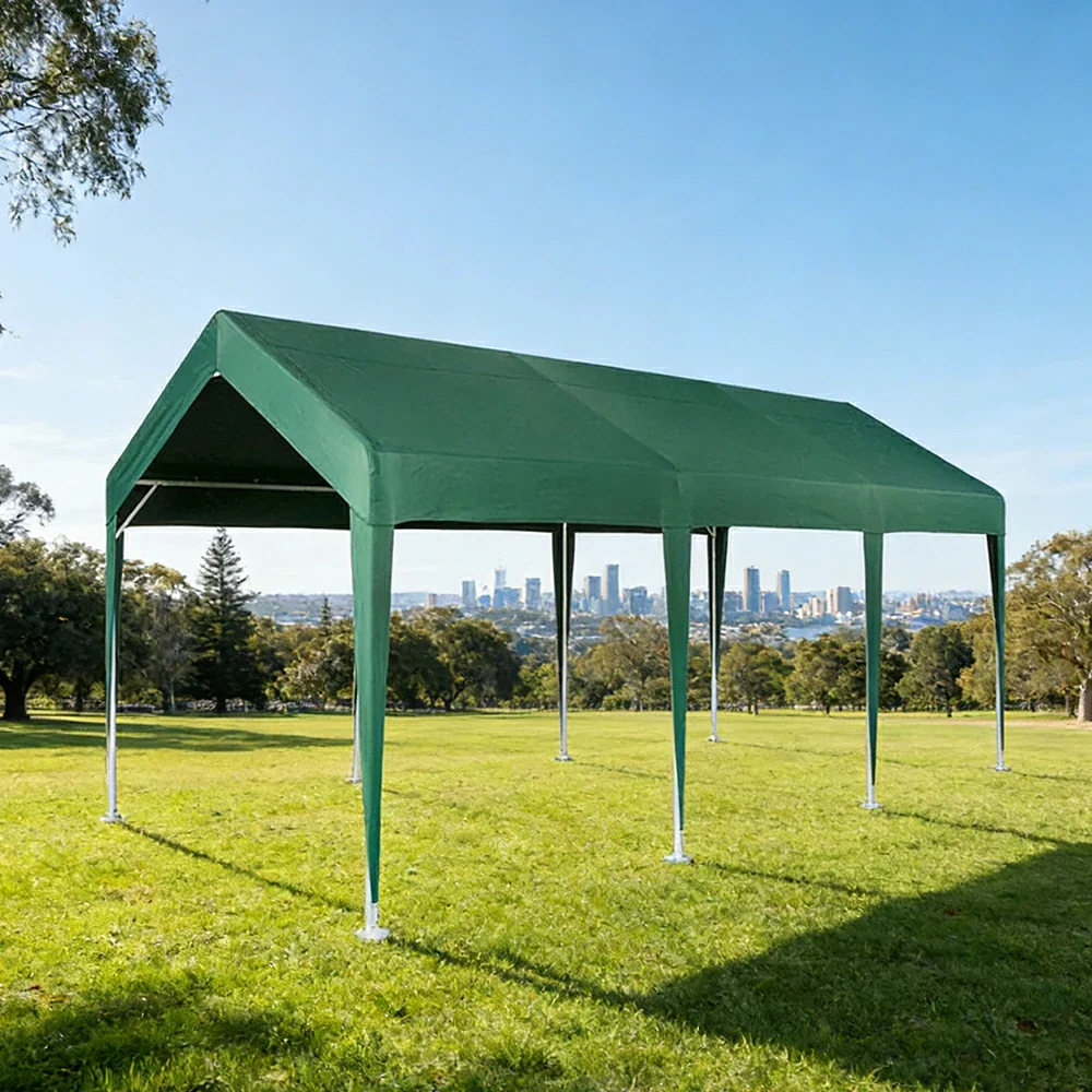 TREKKA Heavy-Duty Outdoor Canopy Tent - 3x6m Large Canopy with Reinforced Steel Frame, Waterproof & UV-Resistant Fabric, Wind-Stable Structure - Army Green - Image 4