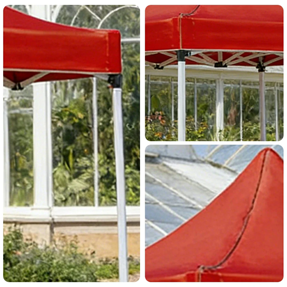 TREKKA Outdoor Pop-Up Canopy - 2/3m Square Canopy with Reinforced Steel Frame, Waterproof & UV-Resistant Fabric, Wind-Stable Structure - Red - Image 3