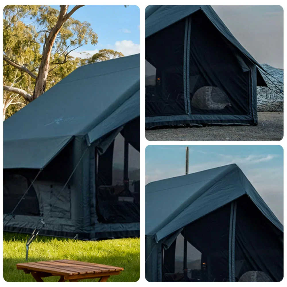 TREKKA Single Camping Tent No-Extension Design - Waterproof, Windproof, Spacious Interior, Quick Setup for Outdoor Adventures - Grey - Image 3