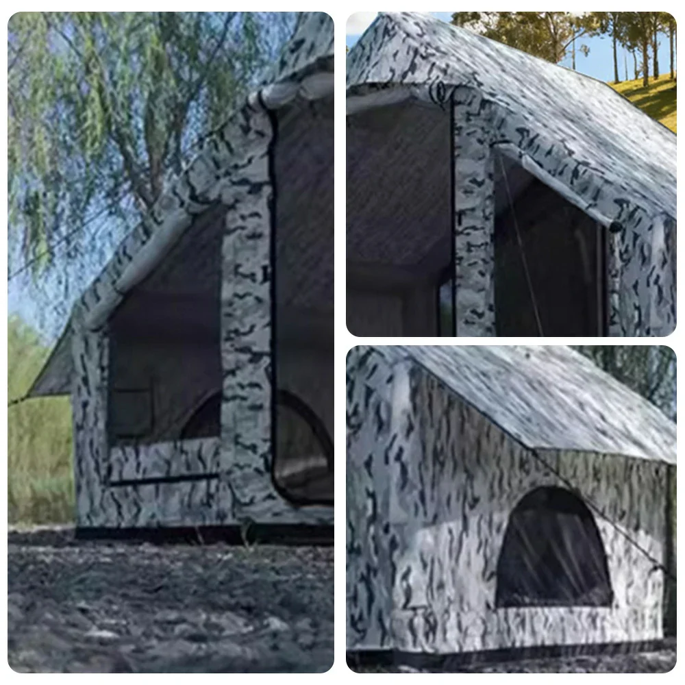 TREKKA Single Camping Tent No-Extension Rainfly Camo Edition - Waterproof, Windproof, Durable Outdoor Shelter, Easy Setup - Camouflage - Image 3