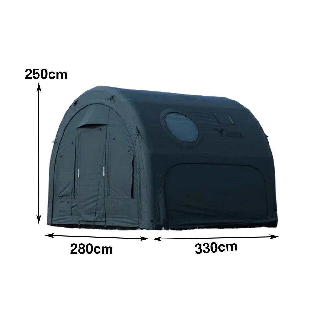 TREKKA Wormhole Inflatable Camping Tent - Windproof, Waterproof, Spacious Interior, Quick Setup for All-Season Outdoor Use - Shadow Grey - Image 5