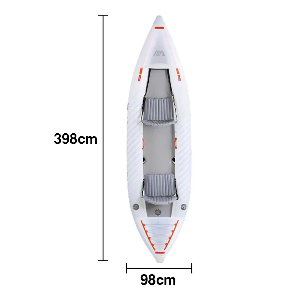 TREKKA 2-Person Inflatable Kayak Ultra-Lightweight Durable Design Tapered Bow Splash Guard Ideal for Boating & Fishing - Image 5