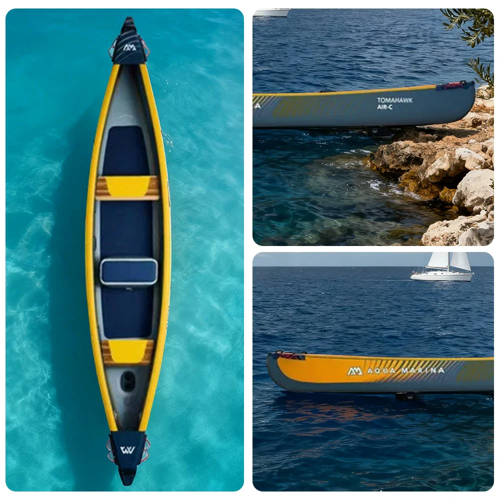 TREKKA 1/2/3-Person Inflatable Kayak Lightweight Durable Design Inflatable Keel Splash-Proof Shields Ideal for Boating & Fishing - Image 13