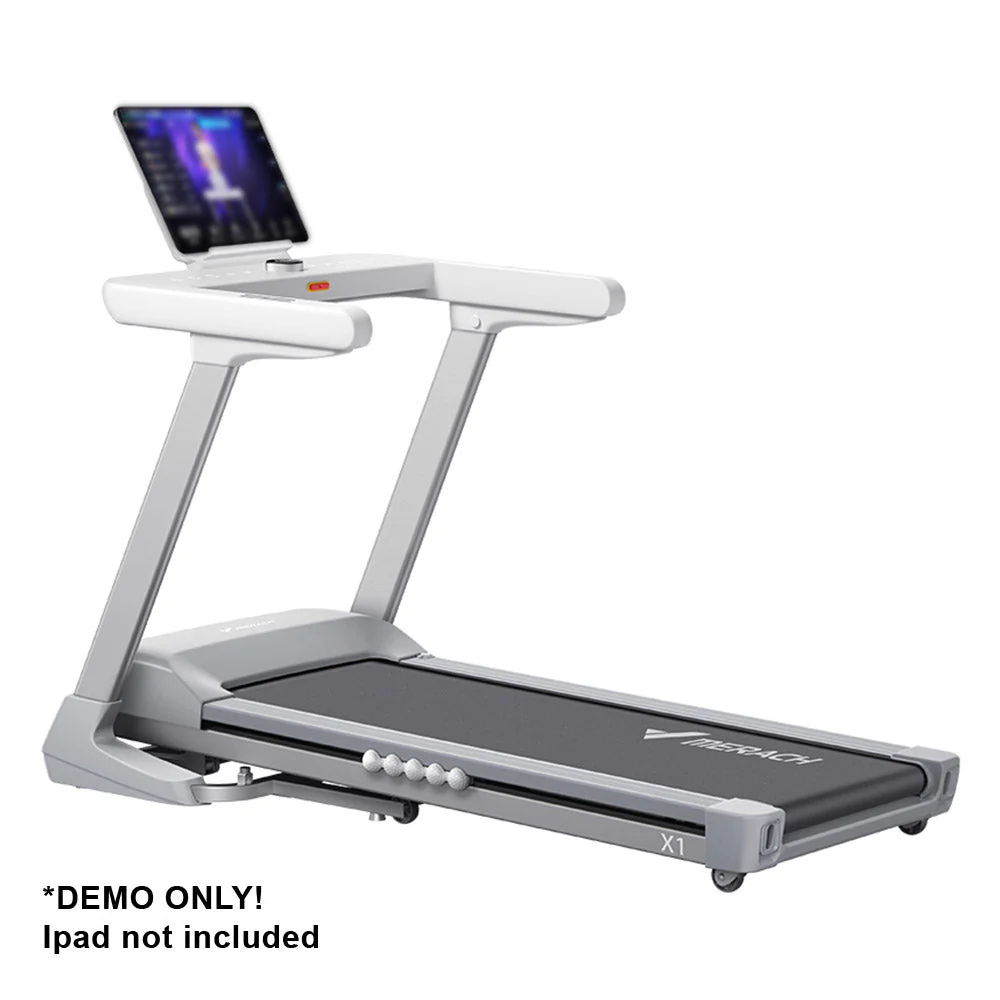 FITPRO X1P 2.5HP Contact Heart Rate Electric Treadmill Home Gym Train - White - Image 3