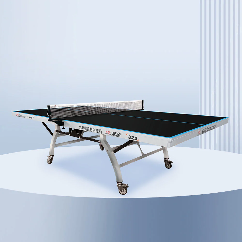 DOUBLE FISH 325 25mm Black Foldable Indoor Table Tennis/Ping Pong Table - Bats Ball Net ITTF Approve - Image 3