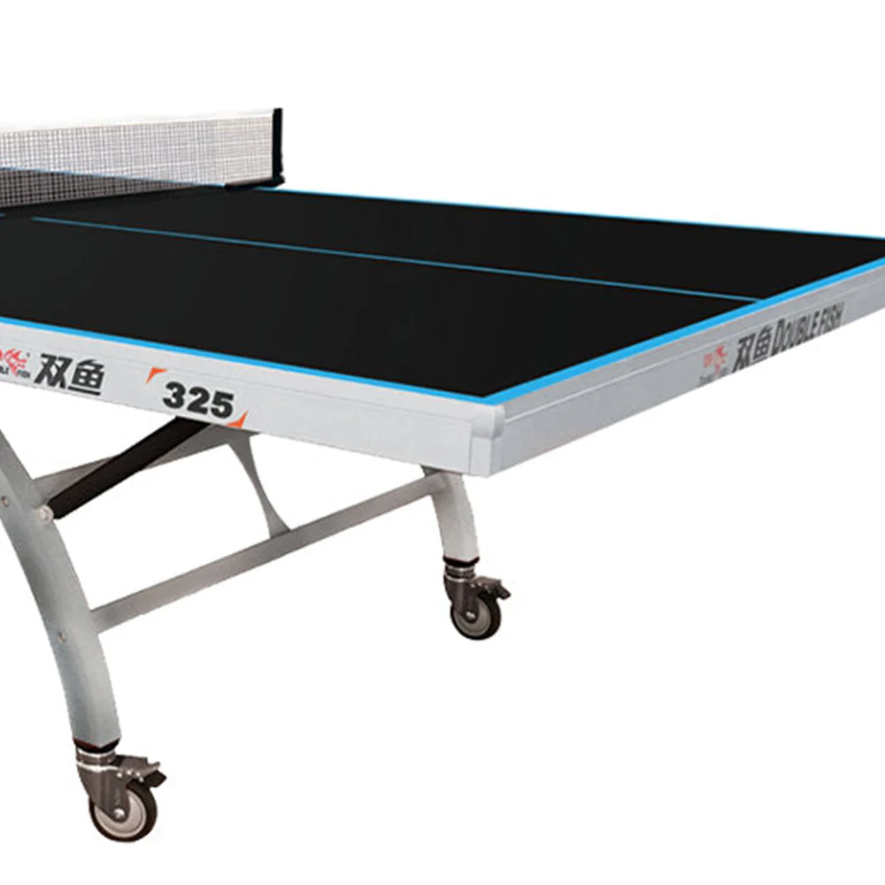 DOUBLE FISH 325 25mm Black Foldable Indoor Table Tennis/Ping Pong Table - Bats Ball Net ITTF Approve - Image 7