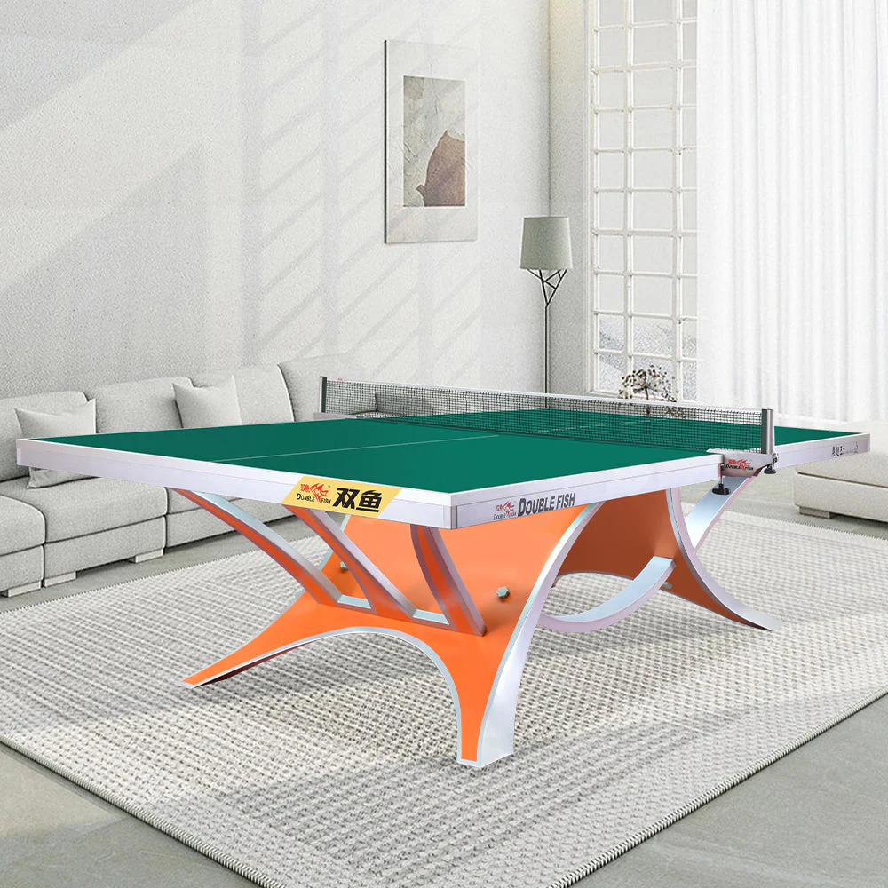 DOUBLE FISH VOLANT KING 2 25mm Orange&Green Pro Indoor Table Tennis/Ping Pong Table - Bats Ball Net ITTF Approve - Image 2