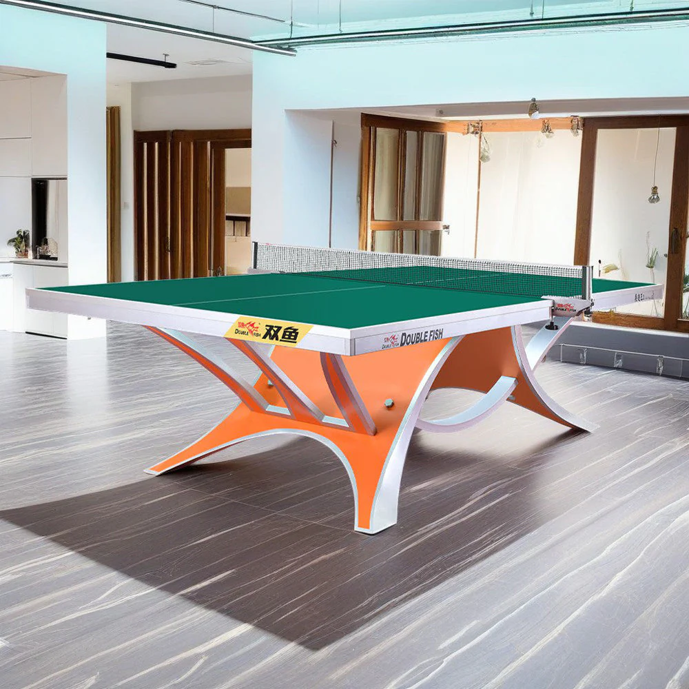 DOUBLE FISH VOLANT KING 2 25mm Orange&Green Pro Indoor Table Tennis/Ping Pong Table - Bats Ball Net ITTF Approve - Image 3
