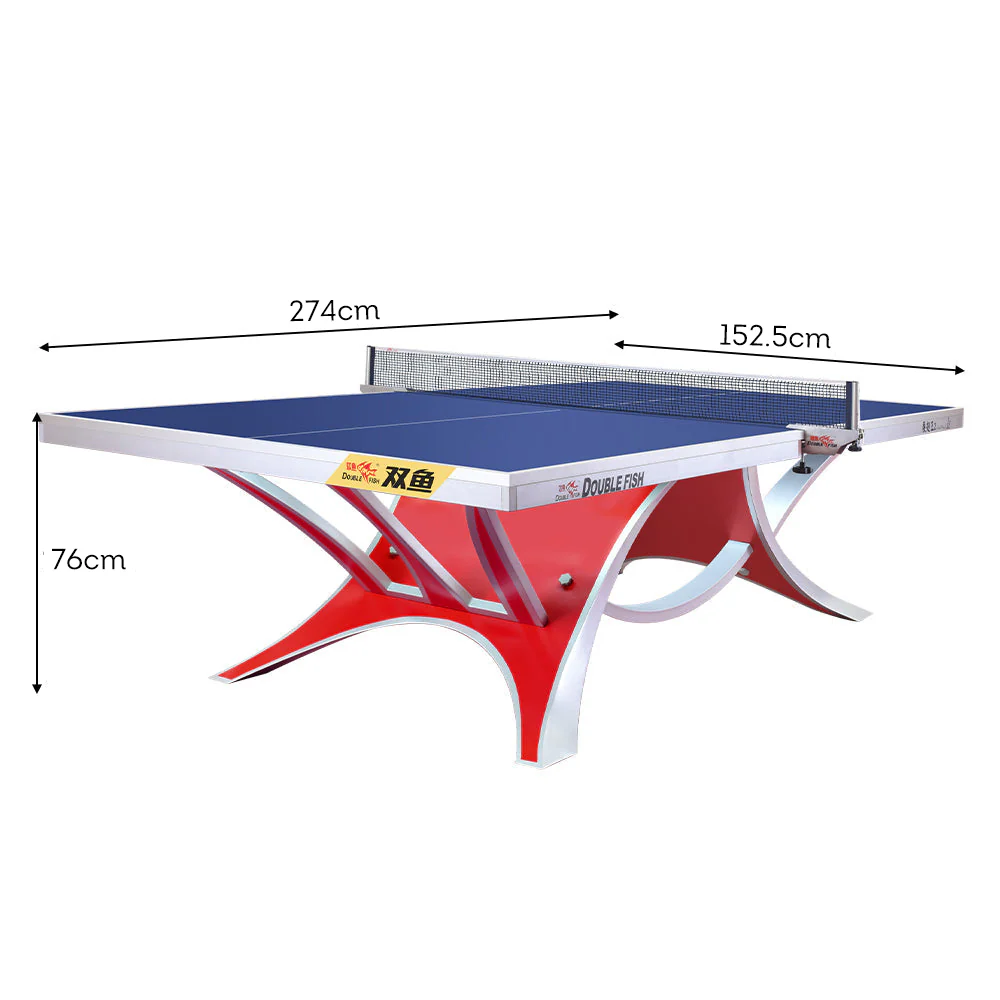 DOUBLE FISH VOLANT KING 2 25mm Red&Blue Pro Indoor Table Tennis/Ping Pong Table - Bats Ball Net ITTF Approve - Image 5
