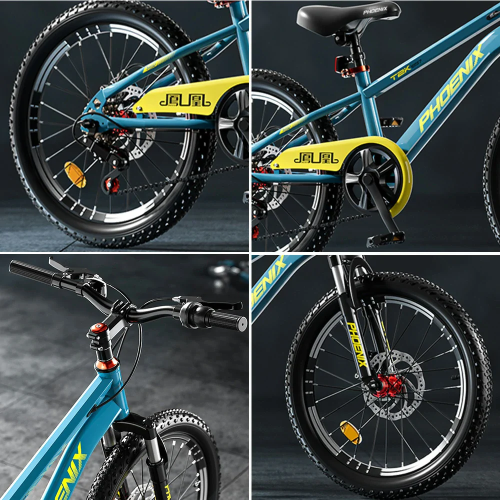VOLTUS 18/20/22 Kids' Bike - Gear & Single-Speed Options, Spoke Wheels - Blue - Image 3