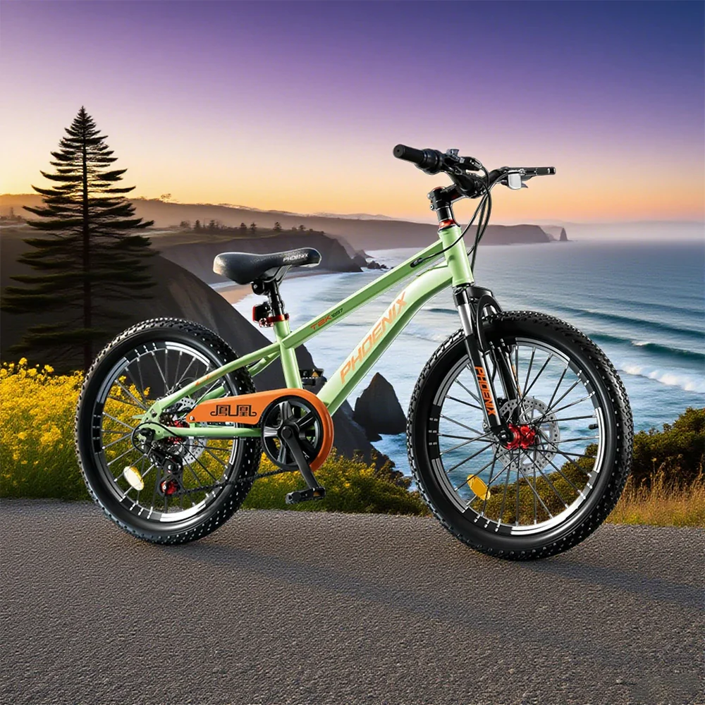 VOLTUS 18/20/22 Kids' Bike - Gear & Single-Speed Options, Spoke Wheels - Green - Image 2