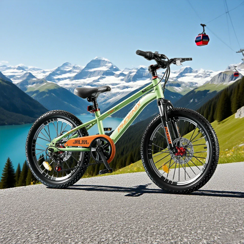 VOLTUS 18/20/22 Kids' Bike - Gear & Single-Speed Options, Spoke Wheels - Green - Image 4