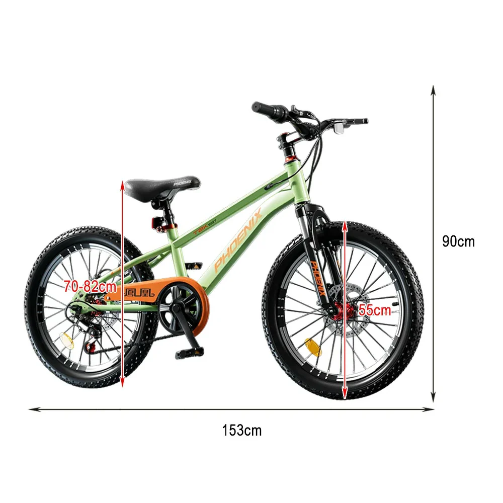VOLTUS 18/20/22 Kids' Bike - Gear & Single-Speed Options, Spoke Wheels - Green - Image 7