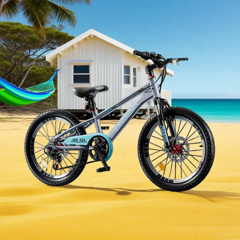 VOLTUS 18/20/22 Kids' Bike – Gear & Single-Speed Options, Spoke Wheels - Grey - Image 4