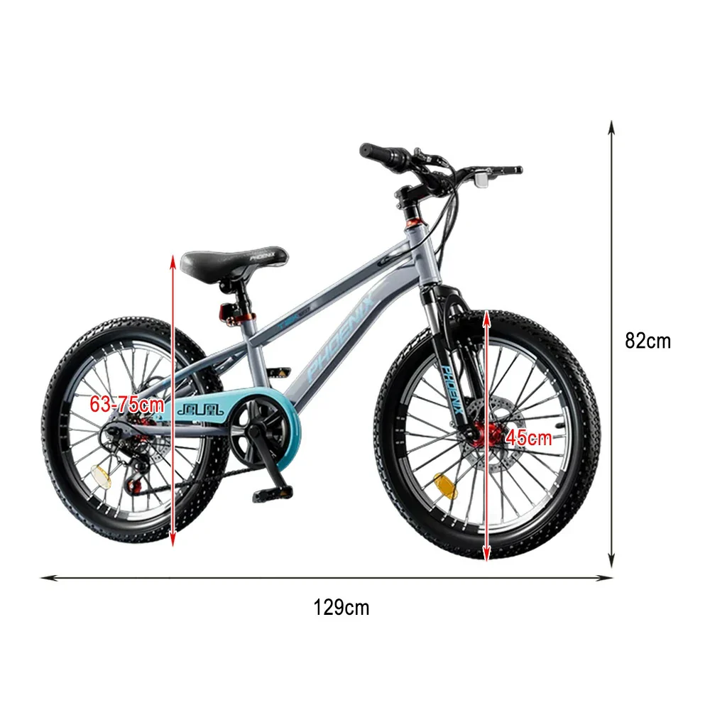 VOLTUS 18/20/22 Kids' Bike – Gear & Single-Speed Options, Spoke Wheels - Grey - Image 5