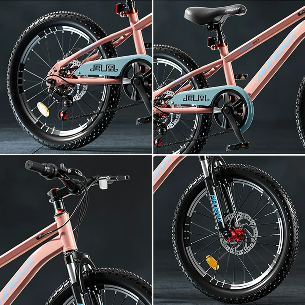 VOLTUS 18/20/22 Kids' Bike - Gear & Single-Speed Options, Spoke Wheels - Pink - Image 3