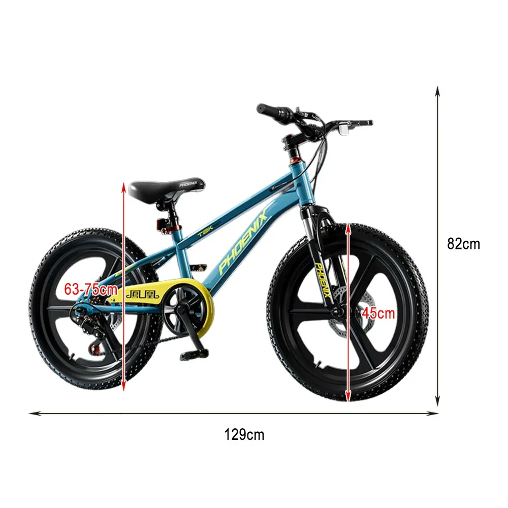 VOLTUS 18/20/22 Kids' Bike - Gear & Single-Speed Options, Integrated Wheels - Blue - Image 5