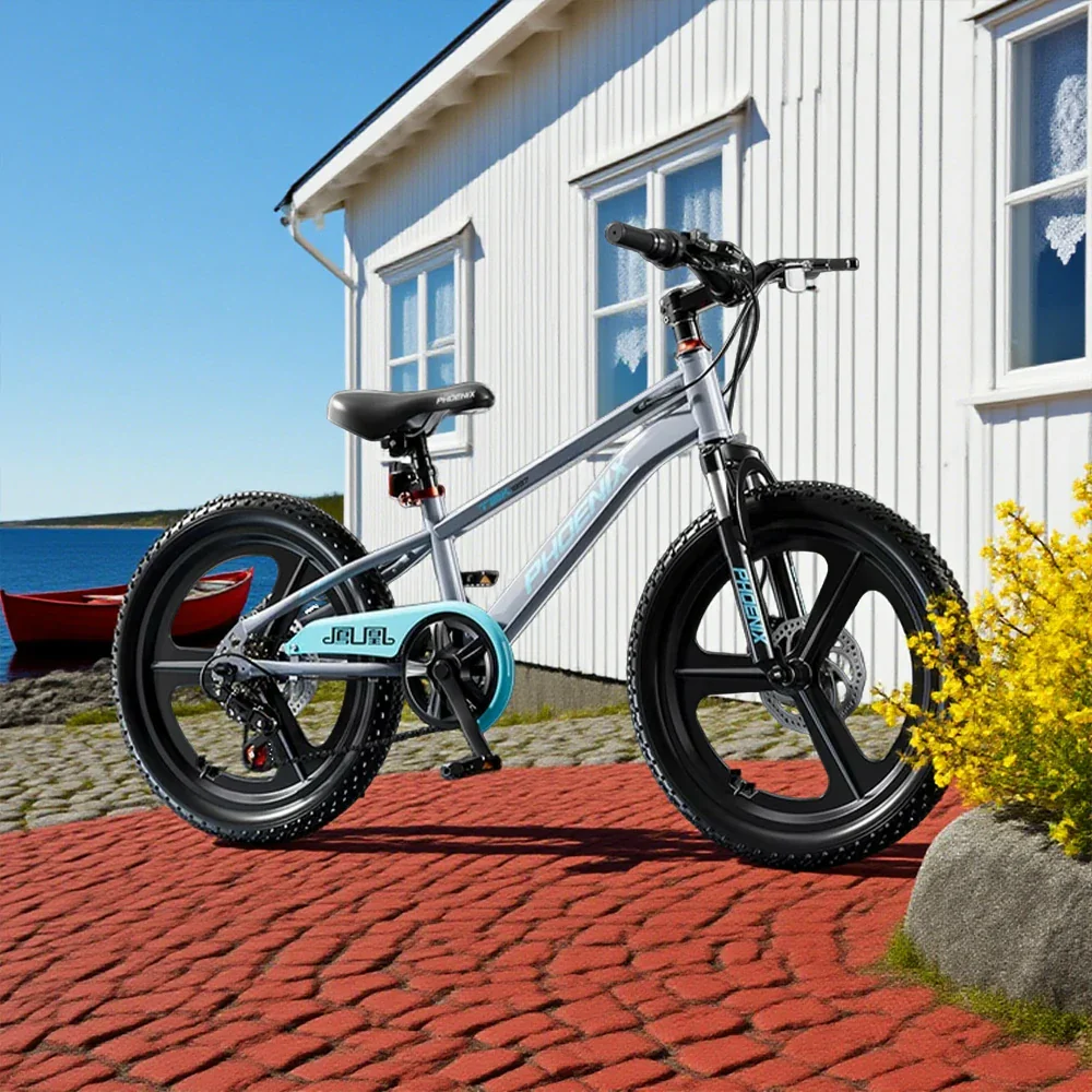 VOLTUS 18/20/22 Kids' Bike - Gear & Single-Speed Options, Integrated Wheels - Grey - Image 2