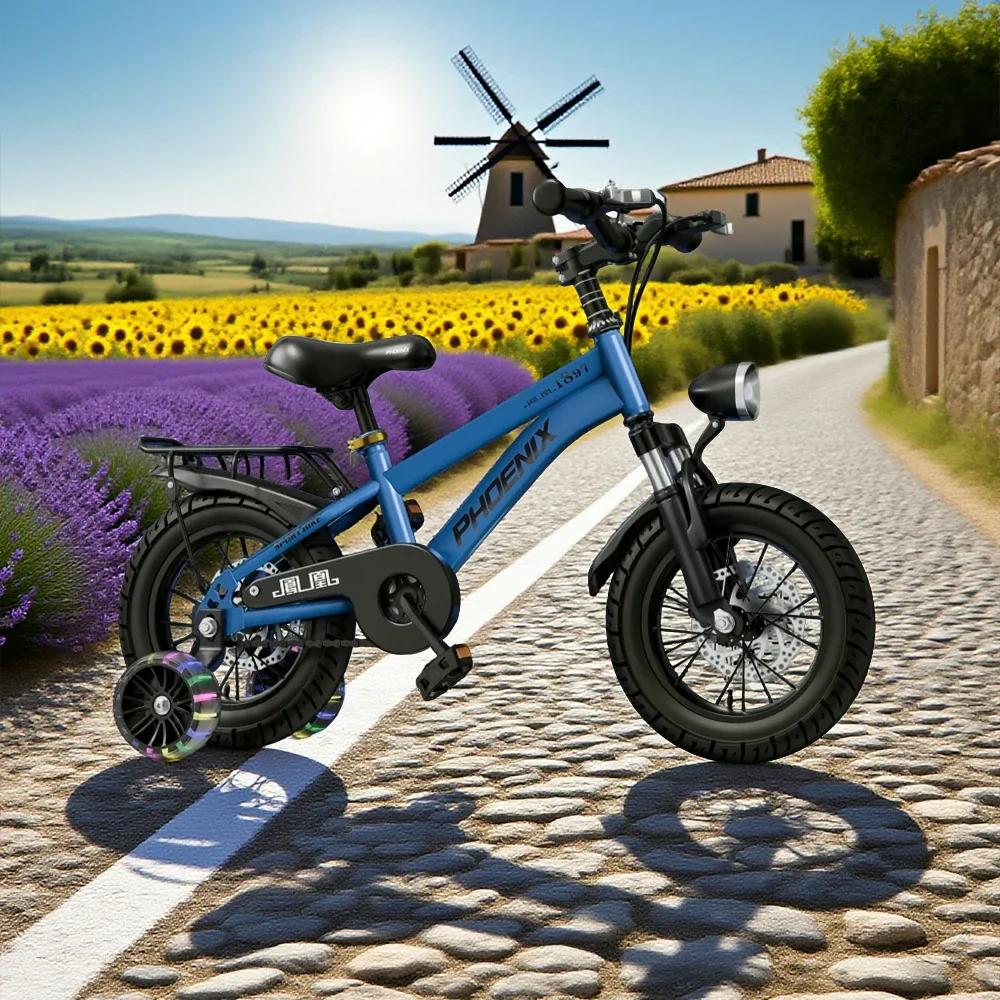 VOLTUS 18/20/22 Kids' Bike with Rear Seat – Integrated or Spoke Wheels - Blue - Image 11