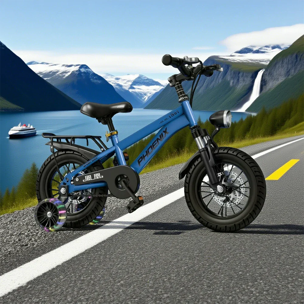 VOLTUS 18/20/22 Kids' Bike with Rear Seat – Integrated or Spoke Wheels - Blue - Image 9