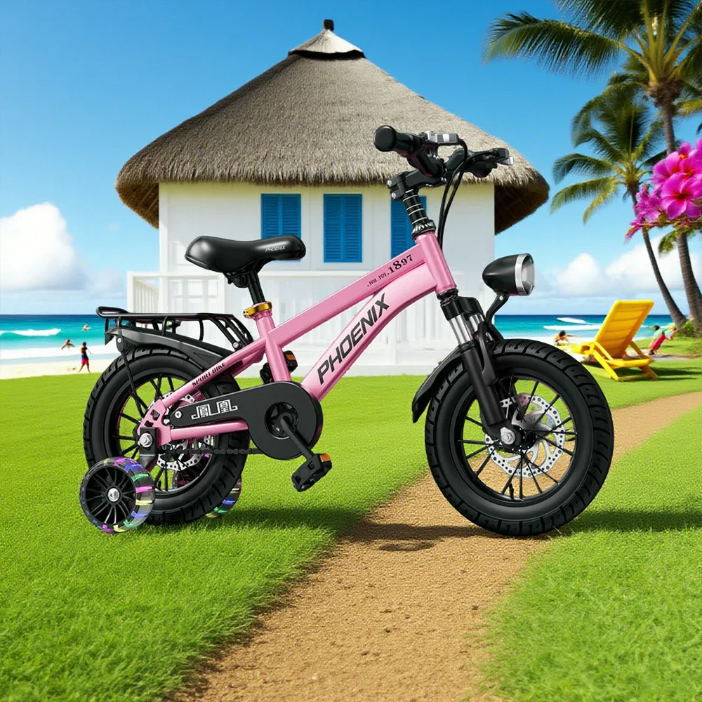 VOLTUS 18/20/22 Kids' Bike with Rear Seat – Integrated or Spoke Wheels - Pink - Image 9