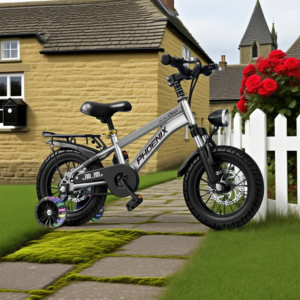 VOLTUS 18/20/22 Kids' Bike with Rear Seat – Integrated or Spoke Wheels - Silvery - Image 11