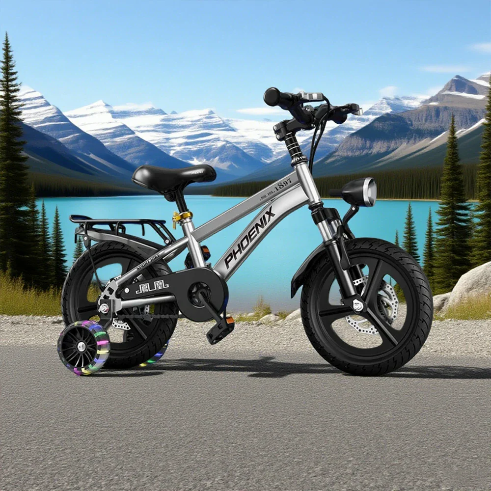 VOLTUS 18/20/22 Kids' Bike with Rear Seat – Integrated or Spoke Wheels - Silvery - Image 2