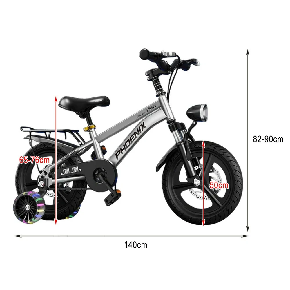 VOLTUS 18/20/22 Kids' Bike with Rear Seat – Integrated or Spoke Wheels - Silvery - Image 7