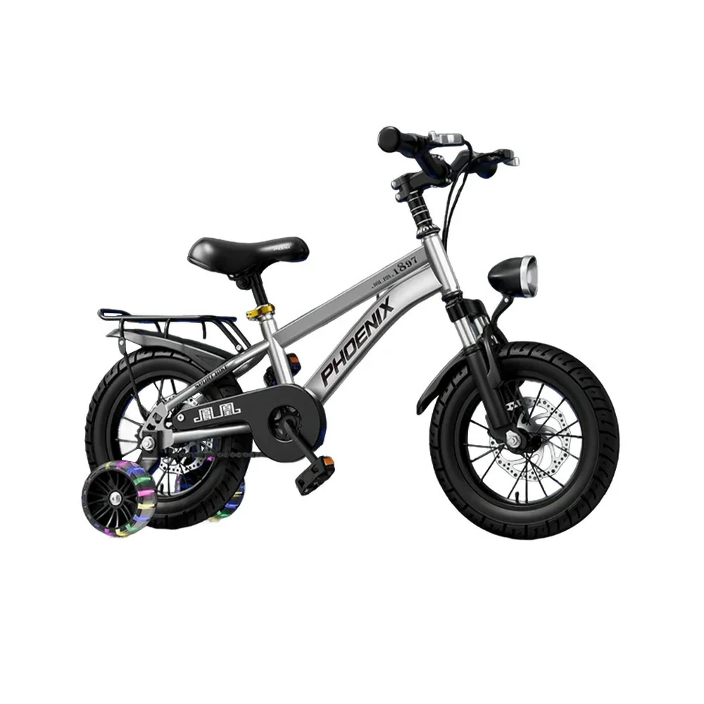 VOLTUS 18/20/22 Kids' Bike with Rear Seat – Integrated or Spoke Wheels - Silvery - Image 8