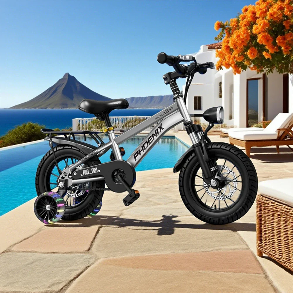 VOLTUS 18/20/22 Kids' Bike with Rear Seat – Integrated or Spoke Wheels - Silvery - Image 9