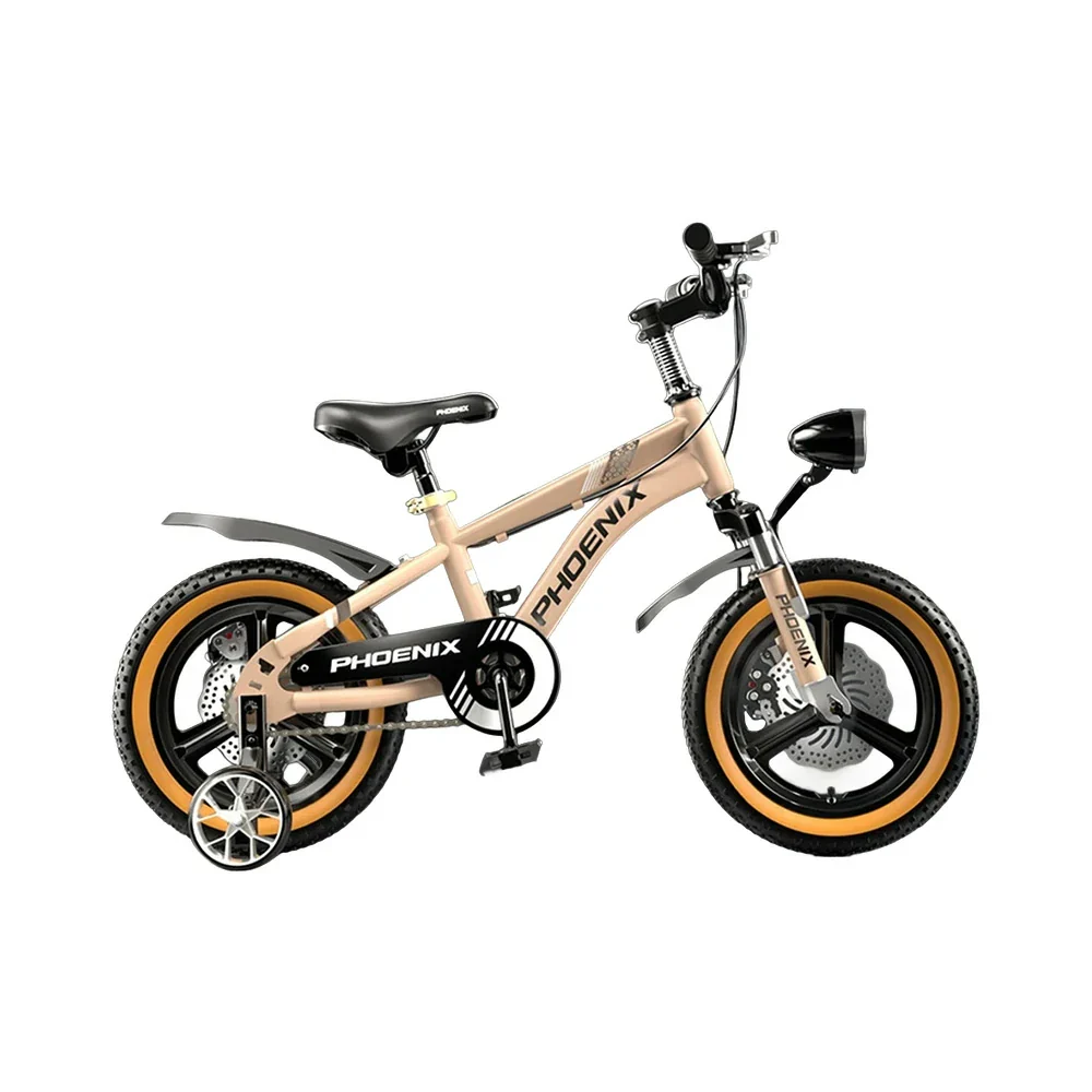 VOLTUS 14/18/22 Inch Children's Bicycle Foot Support & Training Wheels Upgraded Magnesium Alloy Integrated Wheel - Golden - Image 8