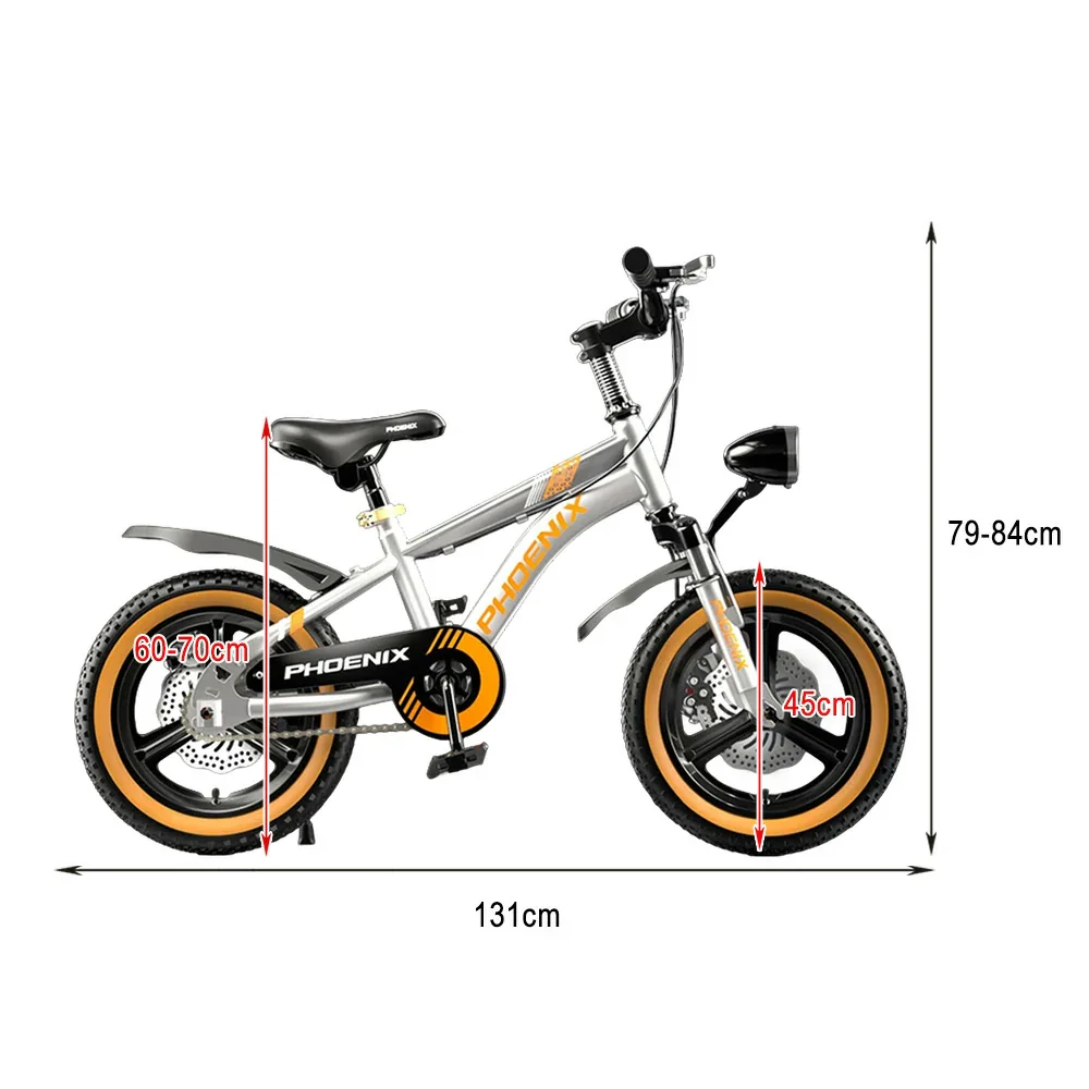VOLTUS 14/18/22 Inch Children's Bicycle Foot Support & Training Wheels Upgraded Magnesium Alloy Integrated Wheel - Silvery - Image 6