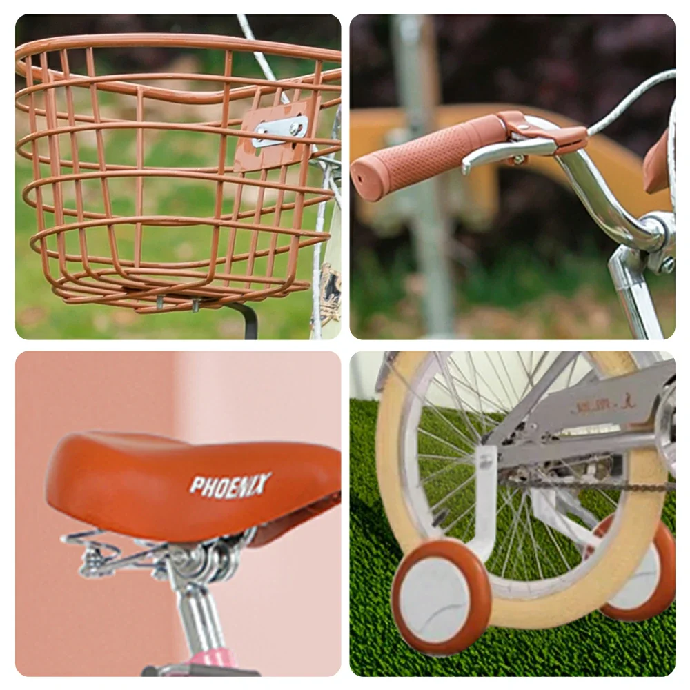 VOLTUS 16/20/22 Kids' Princess Bike - Standard & Training Wheel Options, Comfortable Seat, Safety Design - Silver - Image 10
