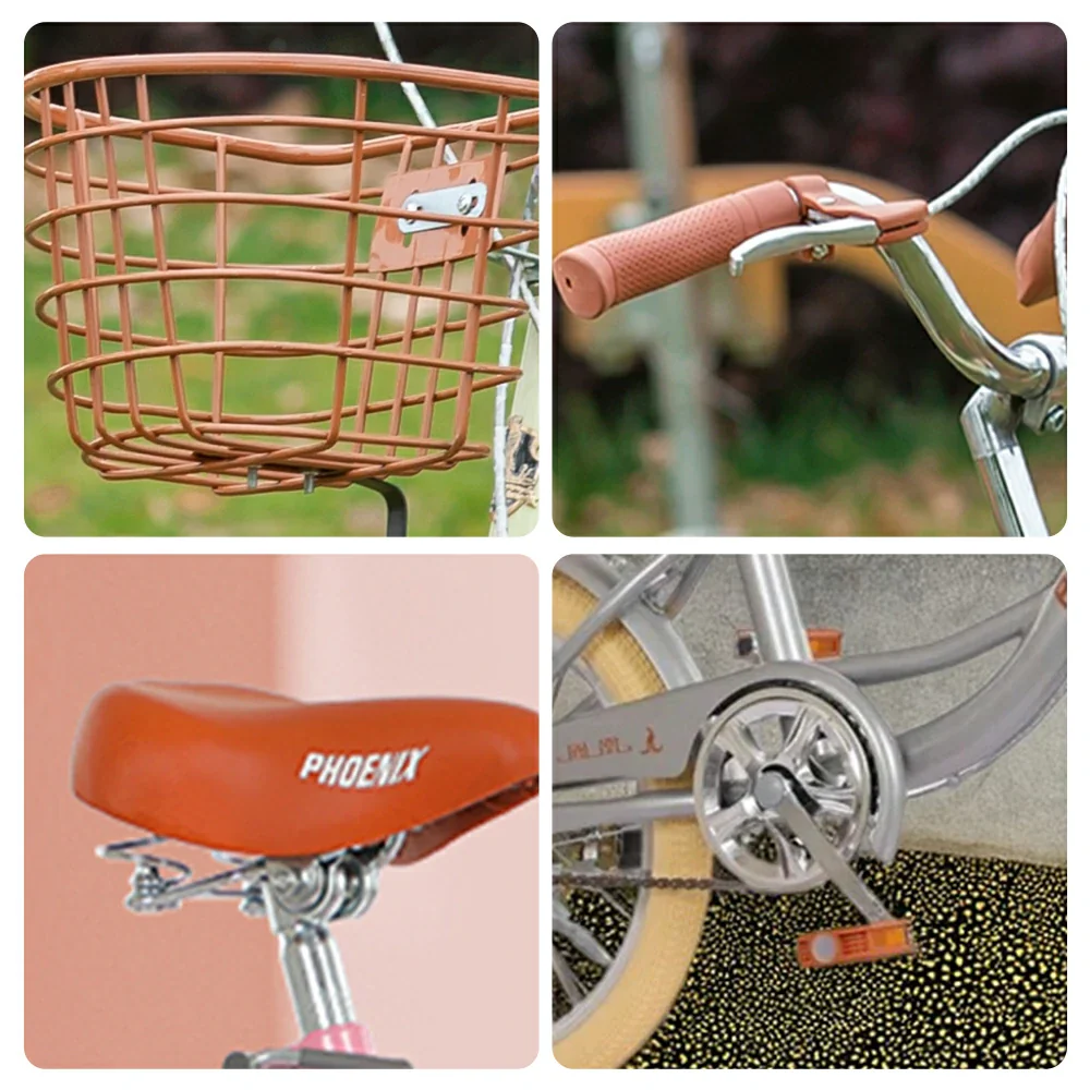 VOLTUS 16/20/22 Kids' Princess Bike - Standard & Training Wheel Options, Comfortable Seat, Safety Design - Silver - Image 3