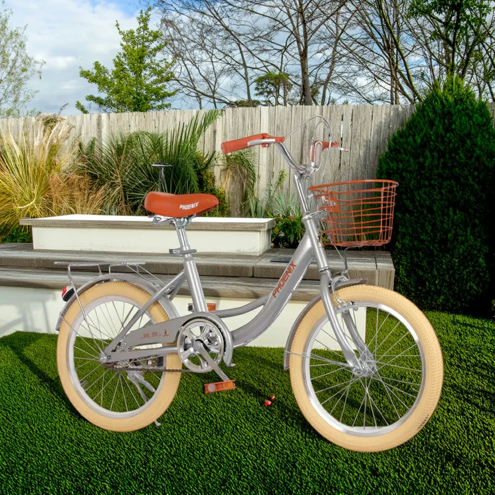 VOLTUS 16/20/22 Kids' Princess Bike - Standard & Training Wheel Options, Comfortable Seat, Safety Design - Silver - Image 4