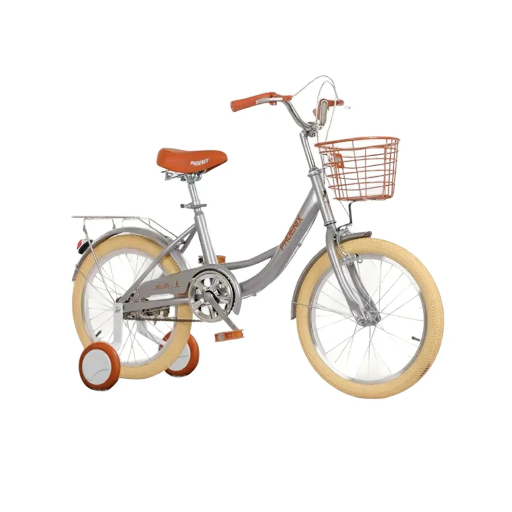 VOLTUS 16/20/22 Kids' Princess Bike - Standard & Training Wheel Options, Comfortable Seat, Safety Design - Silver - Image 8
