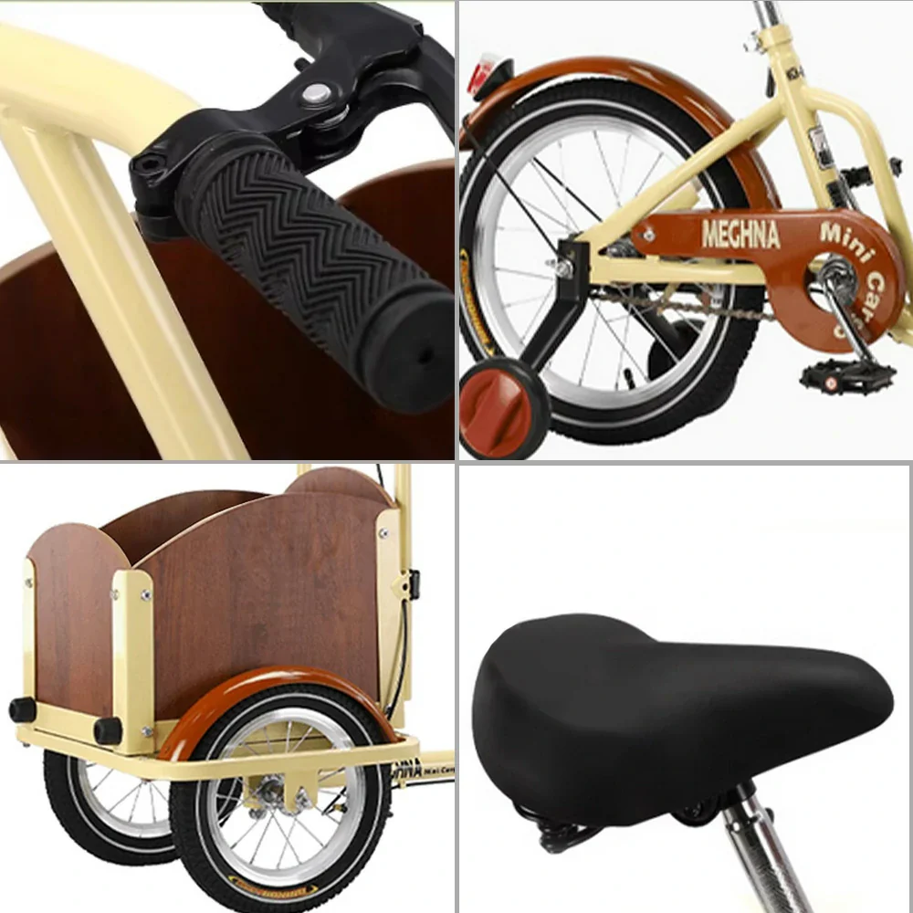 VOLTUS Children's Reverse Riding Bicycle Single Speed Safety Wheel Edition - Yellow - Image 3