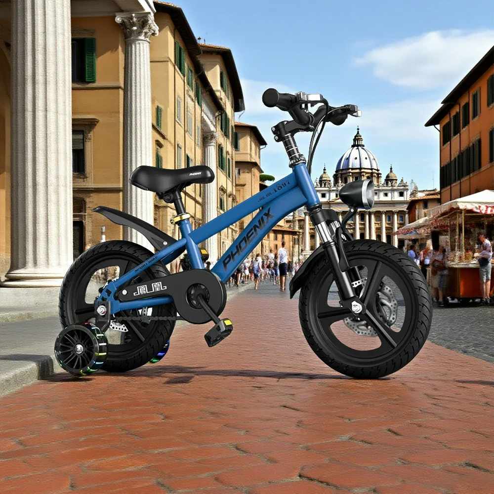 VOLTUS 18/20/22 Kids' Sport Bike - No Rear Seat, with Mudguard, Integrated or Spoke Wheels – Blue - Image 2