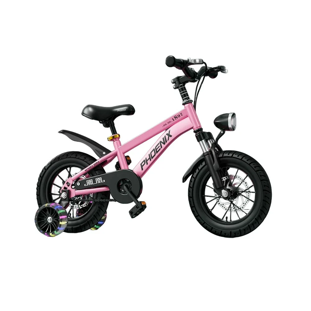 VOLTUS 18/20/22 Kids' Sport Bike - No Rear Seat, with Mudguard, Integrated or Spoke Wheels – Pink - Image 8
