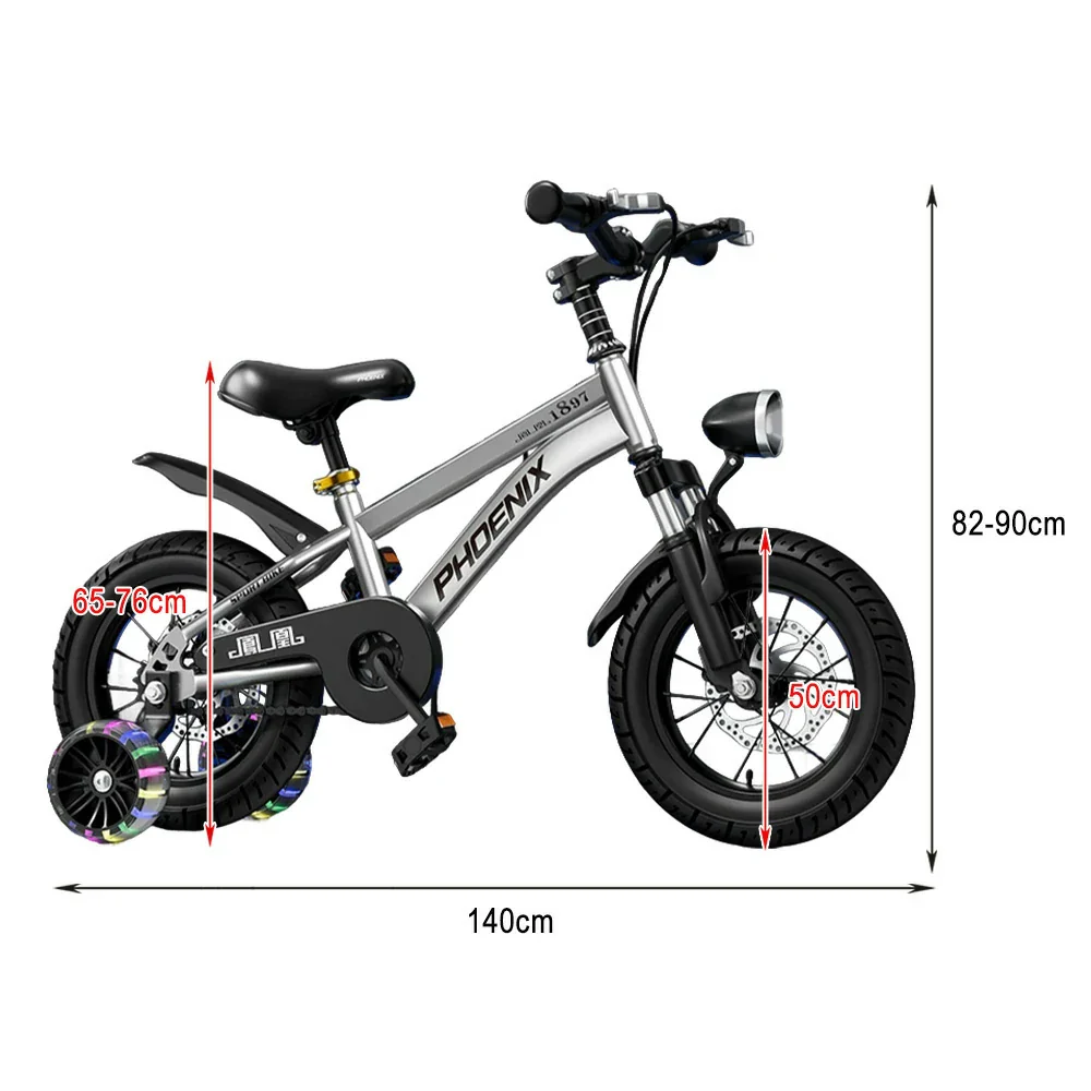 VOLTUS 18/20/22 Kids' Sport Bike - No Rear Seat, with Mudguard, Integrated or Spoke Wheels - Silvery - Image 14