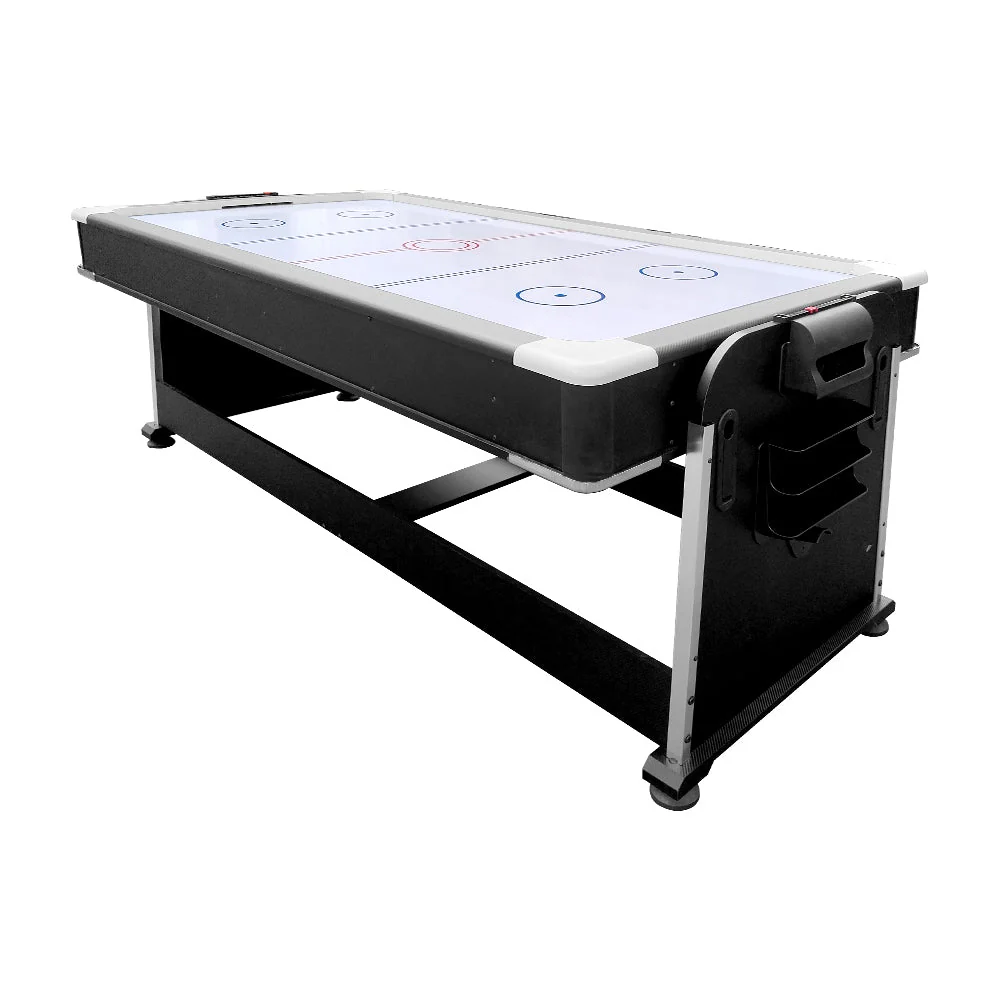 VERSA 4-IN-1 7FT Convertible Table Air Hockey, Pool Billiards, Dining, and Table Tennis for Billiard Game Rooms with Free Accessories - Green Felt - Image 9