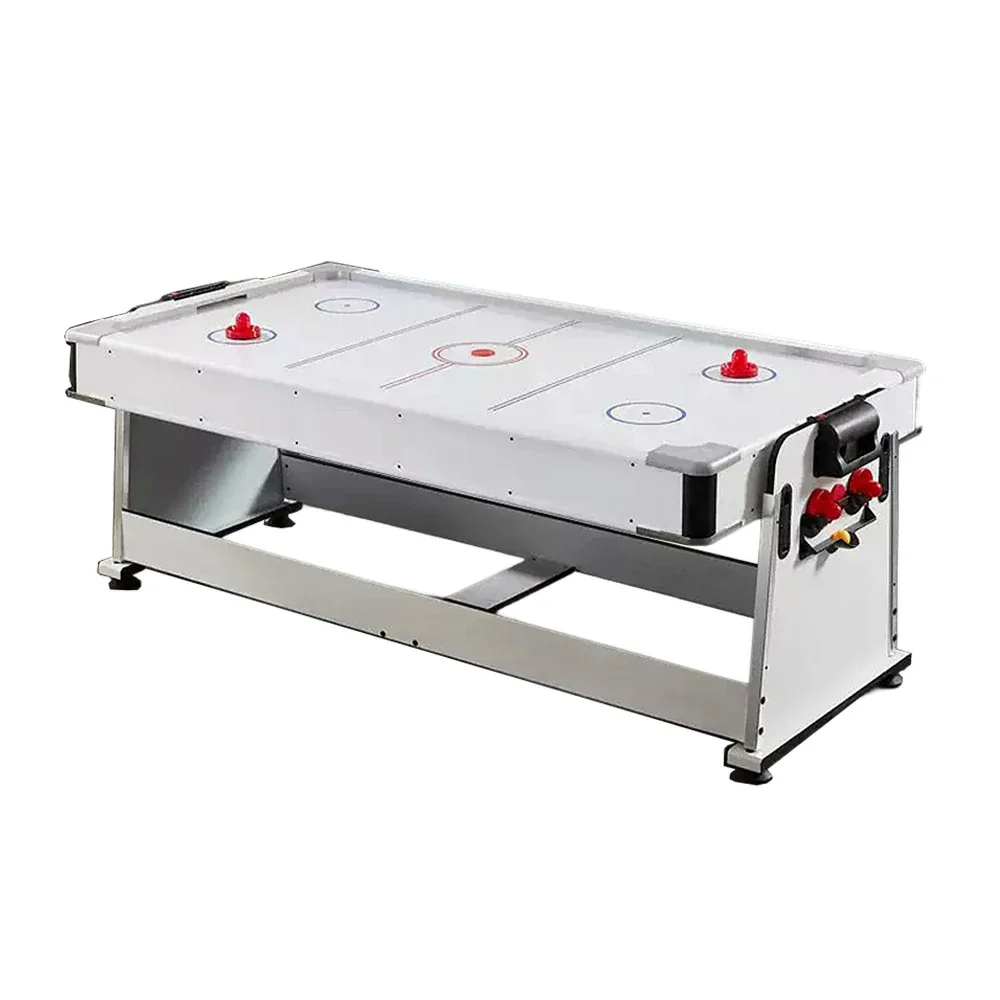 VERSA NEW 2026 UPGRADE MODEL 4-IN-1 7/8FT Convertible Table with White Frame for Air Hockey, Pool Billiards, Dining, and Table Tennis with Free Accessories - Green Felt - Image 12