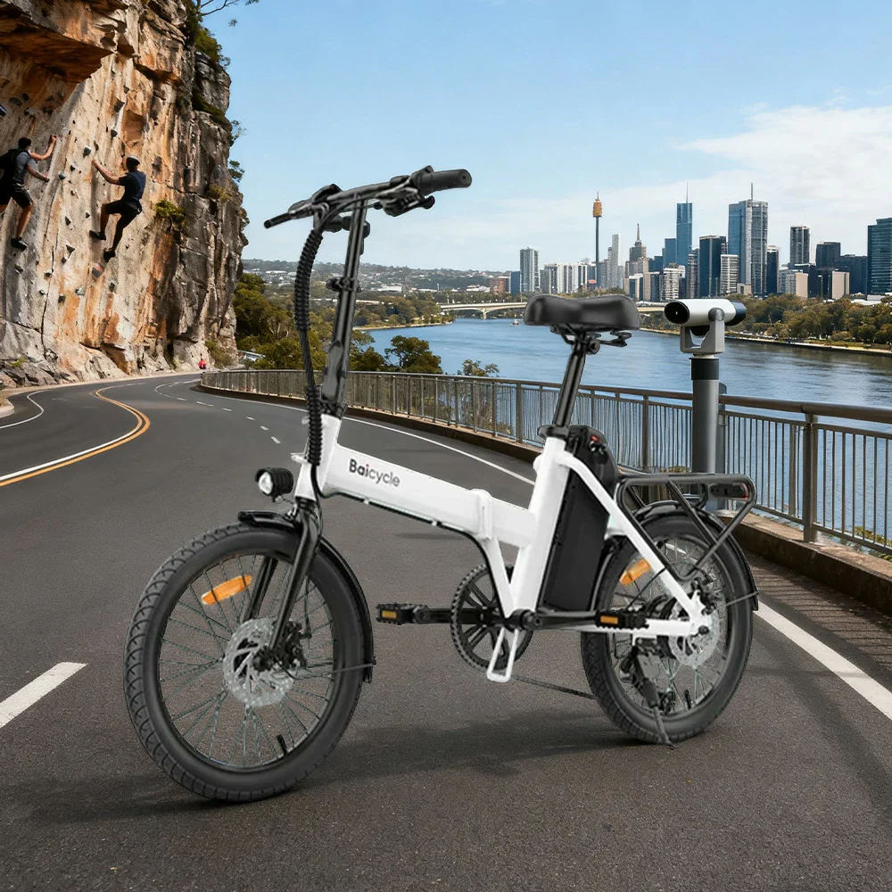 VOLTUS Folding Electric Bike 36V400W Brushless Motor Aluminium Alloy Frame Shim?ano 6-Speed 20-Inch Wheels with Long-Range 11Ah Battery - Image 4