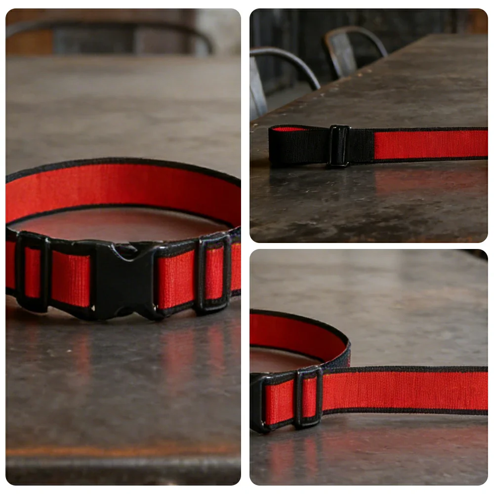 VOLTUS Single Kids Tricycle Safety Strap Full-Wrap Secure Support High-Strength Webbing No-Drill Installation Adjustable Fit - Red - Image 3