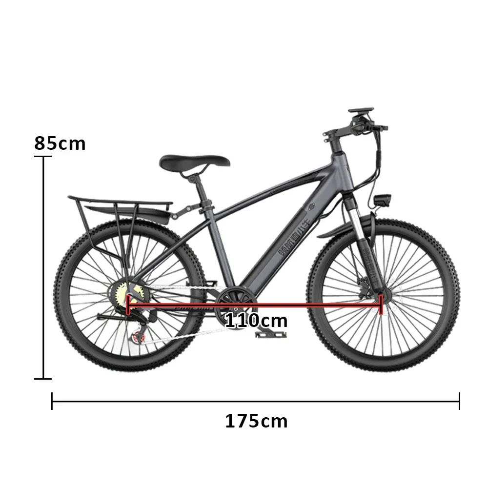 VOLTUS Electric Racing Bike Powerful 48V 6/10/20A Brushless Motor Automotive-Grade Battery High-Carbon Steel Frame Multi-Mode Shifting with ABS Disc Brakes - Image 5