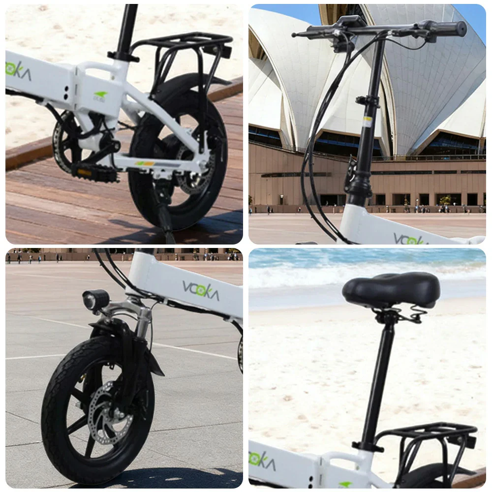 VOLTUS Electric Scooter 48V11A Battery Aluminum Frame 30km Electric, 70km Assisted, Ergonomic, Remote Unlock - White - Image 3