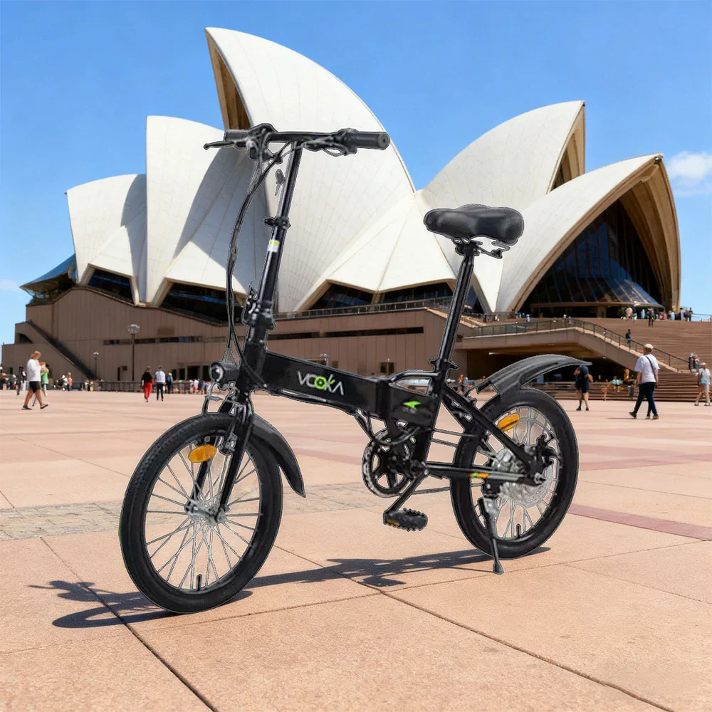 VOLTUS Electric Scooter 48V 5/7A Lithium Battery Aluminum Frame 20/25km Electric, 50/60km Assisted, Ergonomic, Remote Unlock - Black - Image 4