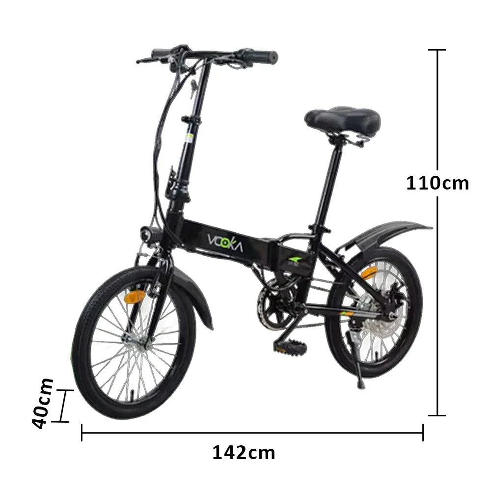 VOLTUS Electric Scooter 48V 5/7A Lithium Battery Aluminum Frame 20/25km Electric, 50/60km Assisted, Ergonomic, Remote Unlock - Black - Image 5