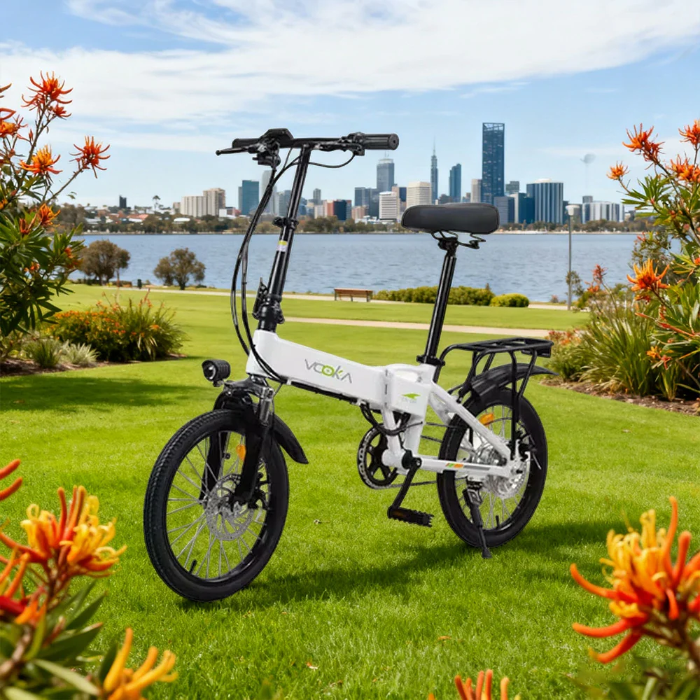 VOLTUS Electric Scooter 48V 7/11A Lithium Battery Aluminum Frame 30/40km Electric Range, 70/90km Assisted Range, Ergonomic Design - White - Image 2