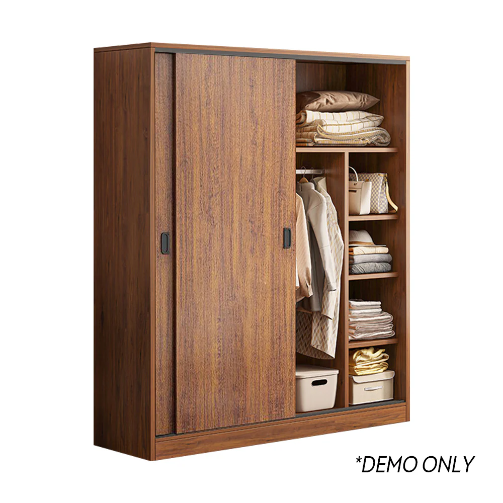 LIVARA 80/ 120/ 160CM Sliding Door Wardrobe Particle Board - Image 15